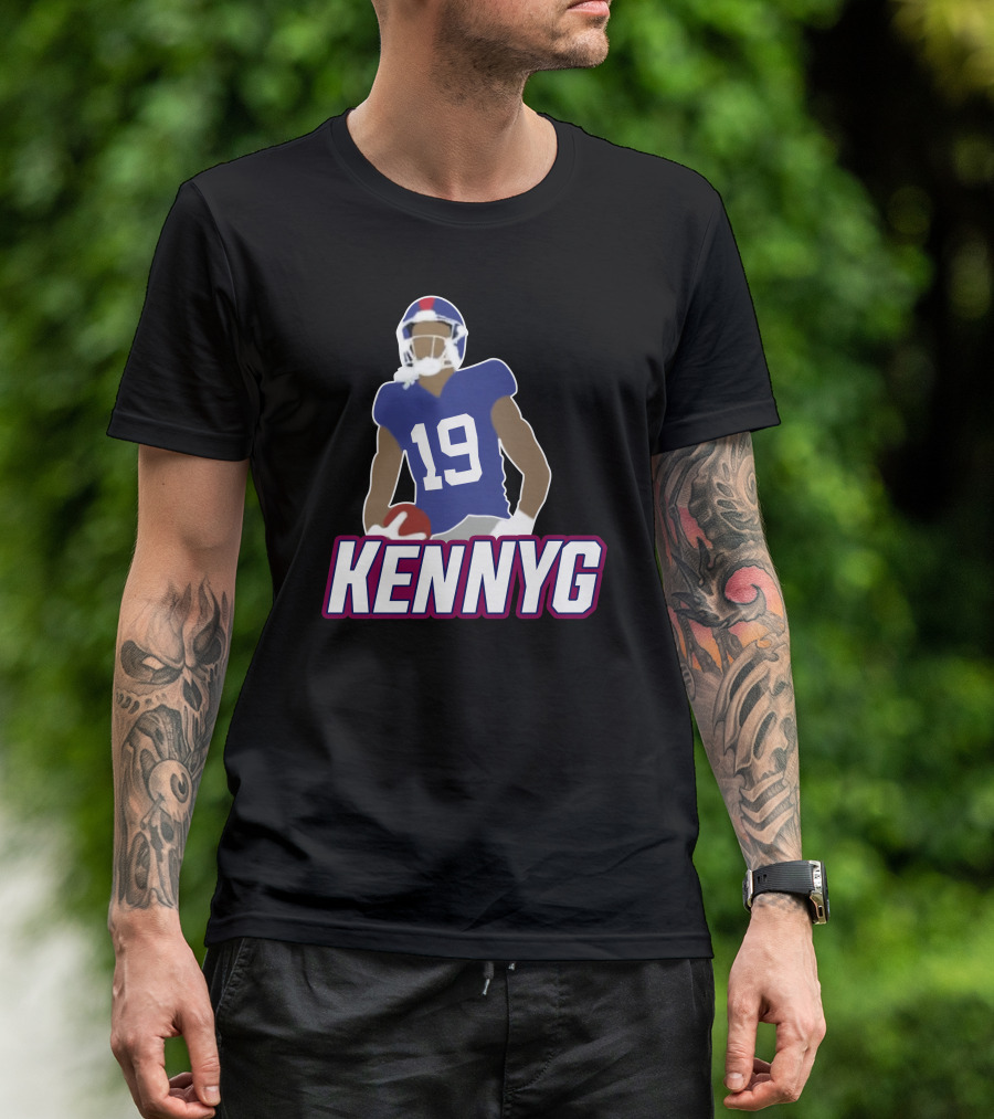 KENNYG 19 Football Player T-Shirt