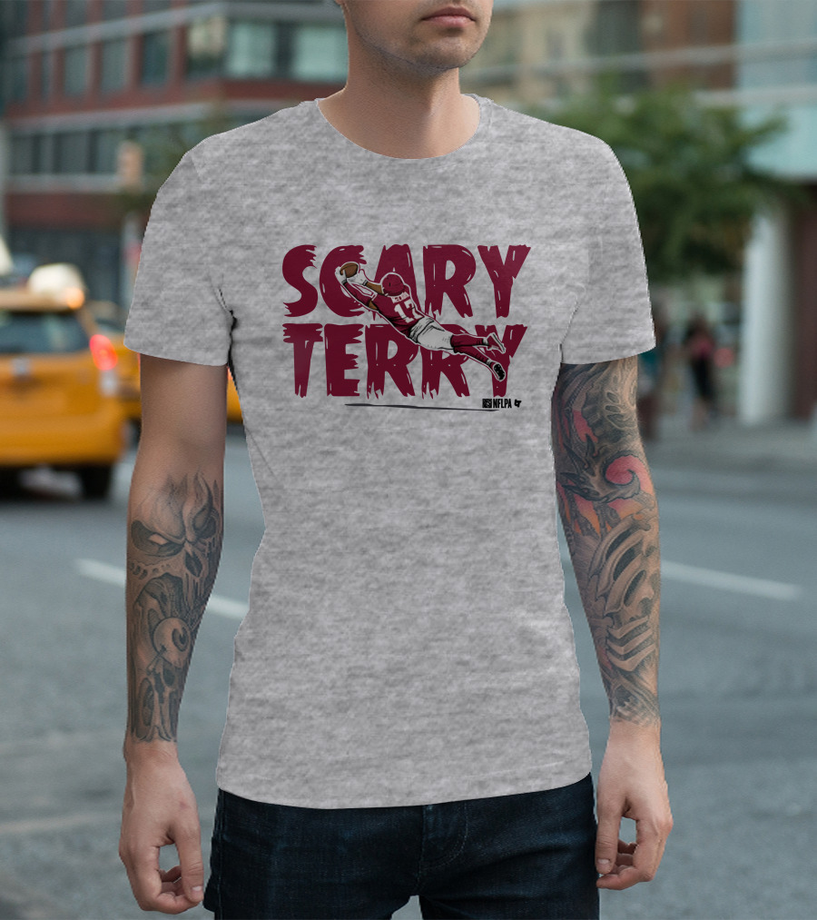 Scary Terry NFLPA Football Player Dive Catch T-Shirt