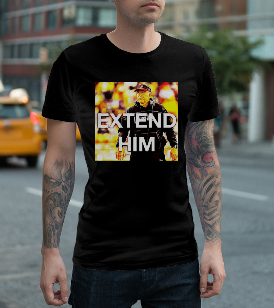 EXTEND HIM Coach with Headset and Red Cap T-Shirt