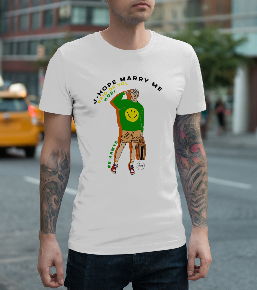 J-Hope Marry Me Rayo De Sol Hobi #B-Armys T-Shirt