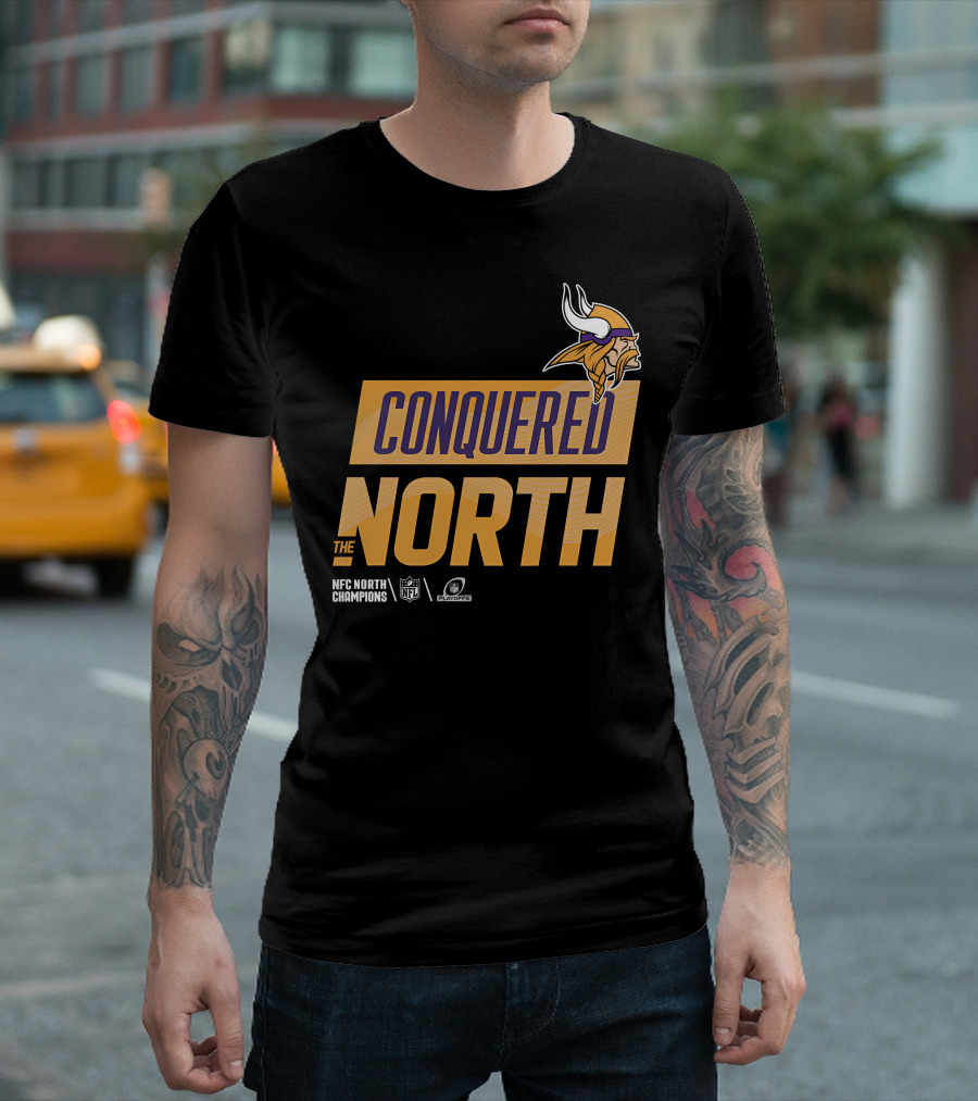 NFC North Champions Vikings Conquered The North NFL Playoffs T-Shirt