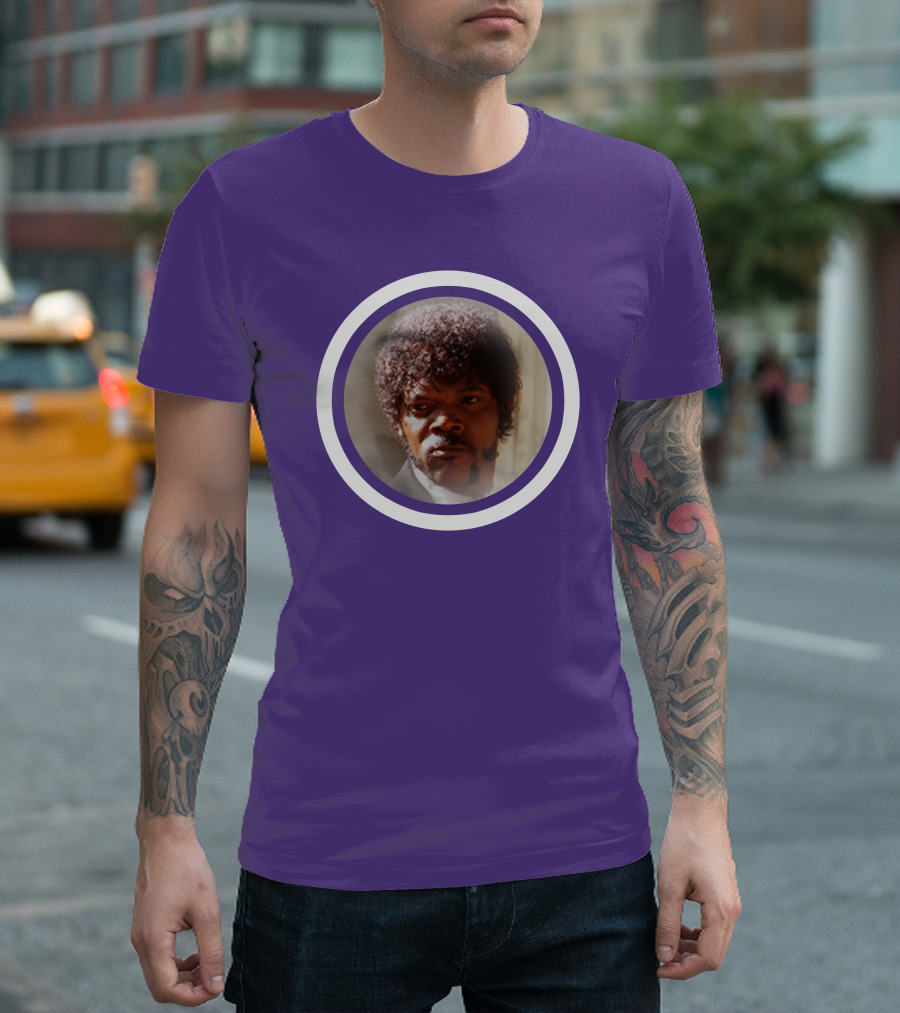 Pulp Fiction Jules Winfield Samuel L Jackson Iconic Face T-Shirt