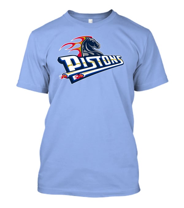 Pistons Horse Flames T-Shirt