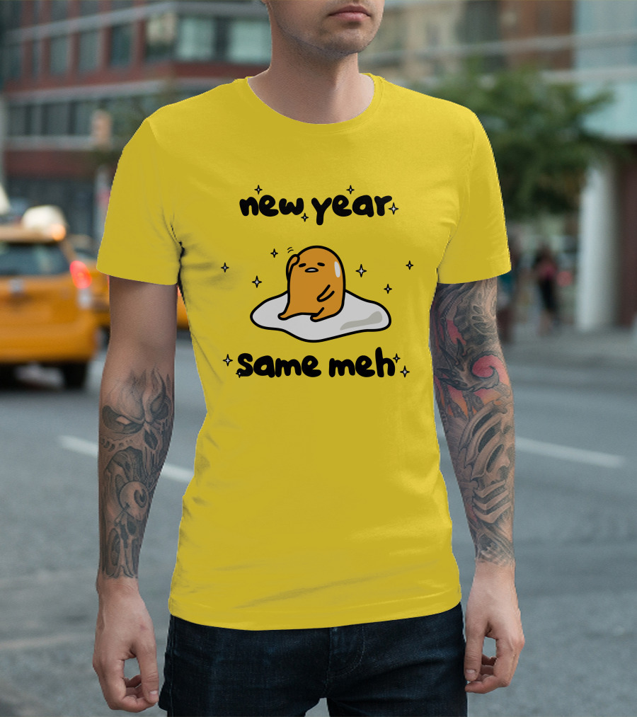 Gudetama New Year Same Meh Egg Character T-Shirt