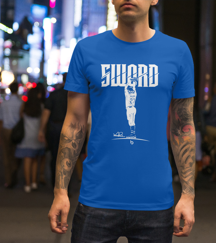 Bauer Sword Baseball Pitcher 27 T-Shirt