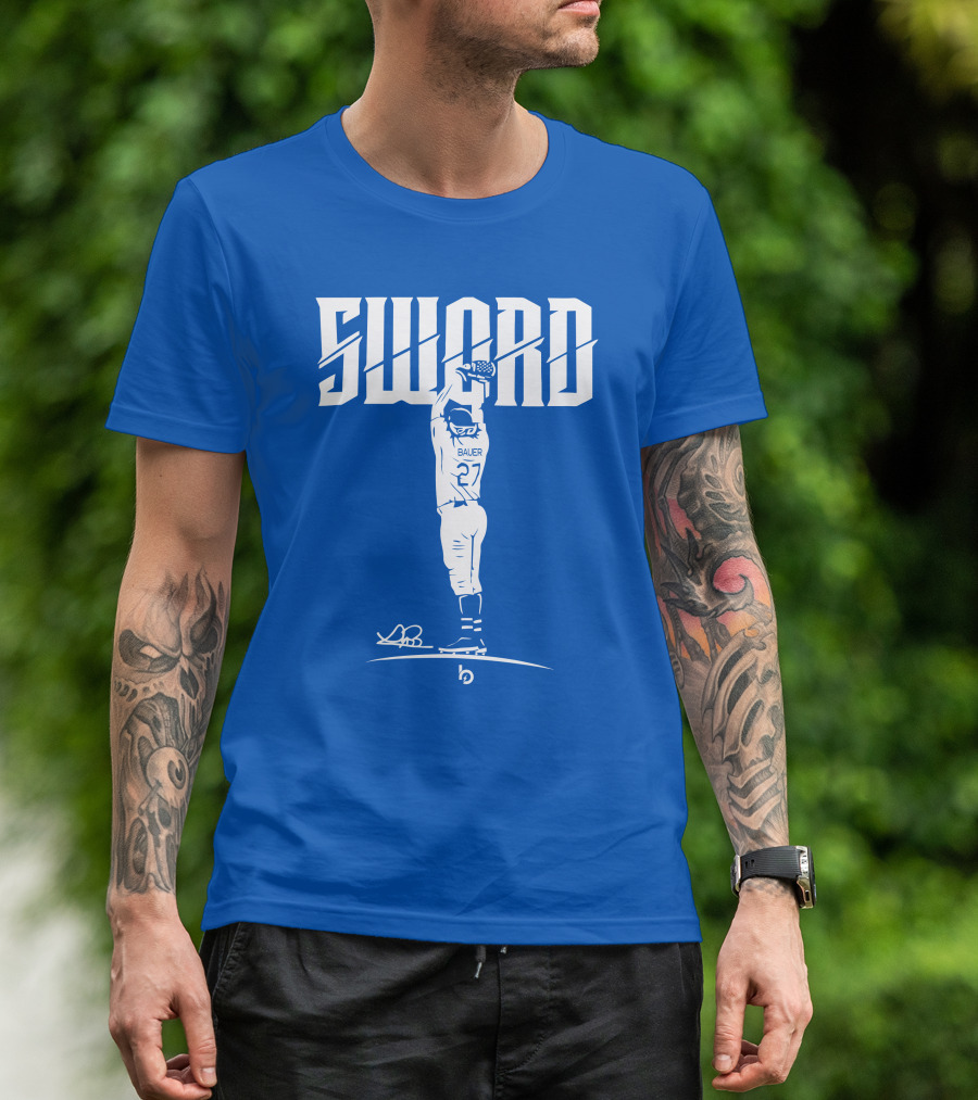 Bauer Sword Baseball Pitcher 27 T-Shirt