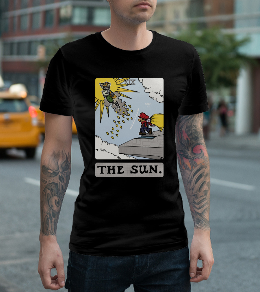 Noah The Sun XIX Tarot Mario T-Shirt