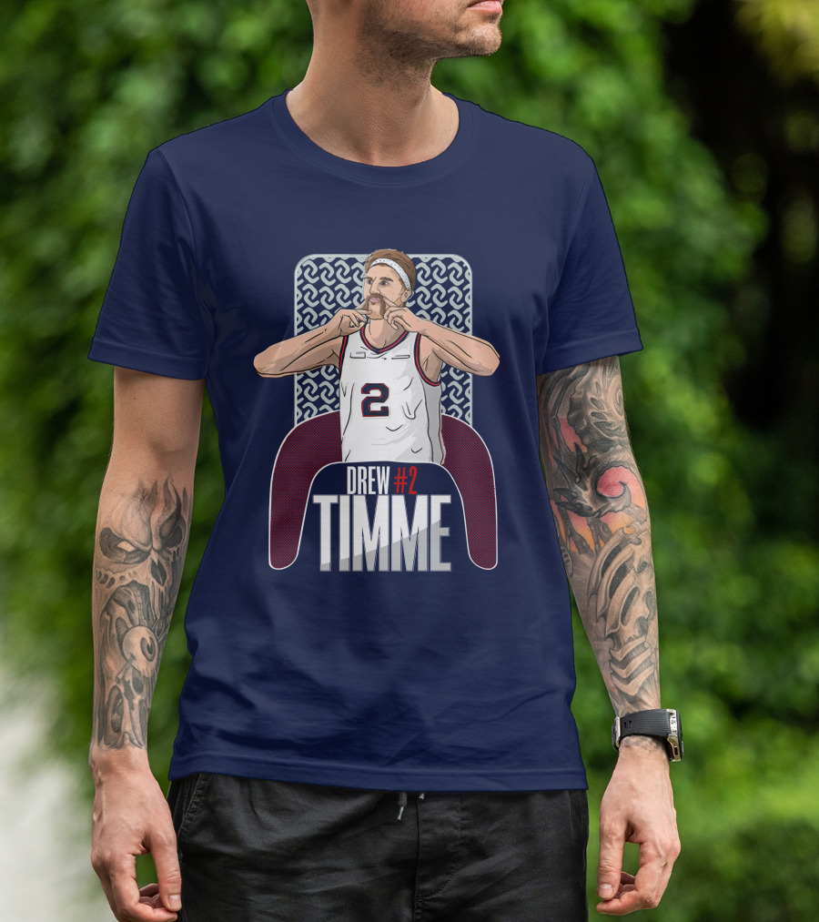 Drew Timme #2 Basketball Player T-Shirt
