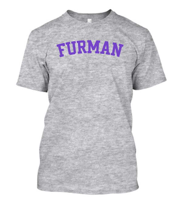 Furman University Purple Text T-Shirt