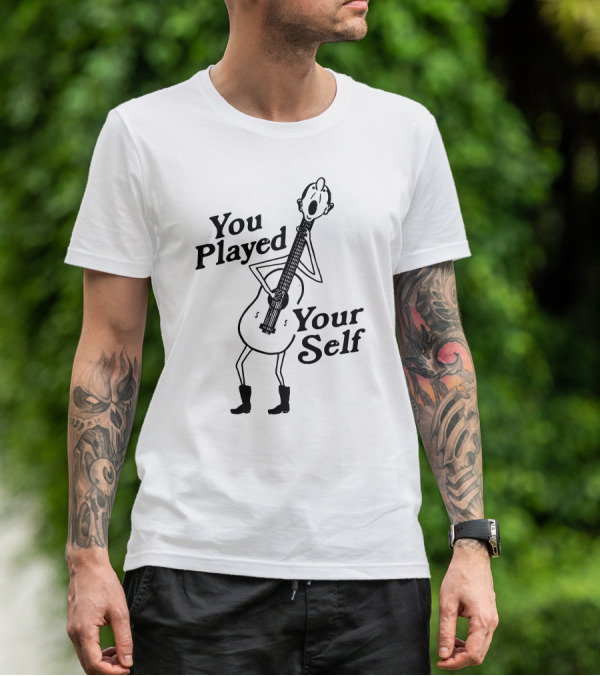 You Played Yourself Cartoon Guitar Character T-Shirt