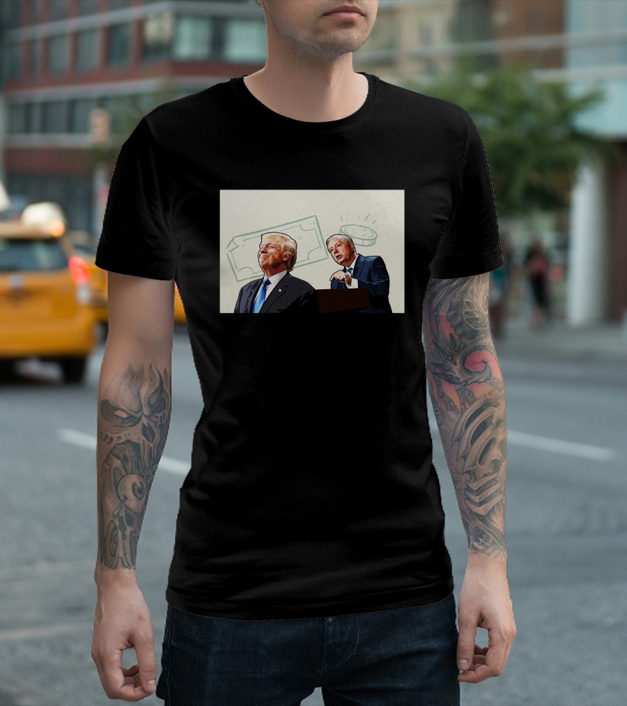 Lindsey Graham Pleads for Donations with Financial T-Shirt