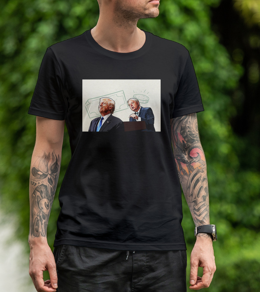 Lindsey Graham Pleads For Donations With Financial T-Shirt