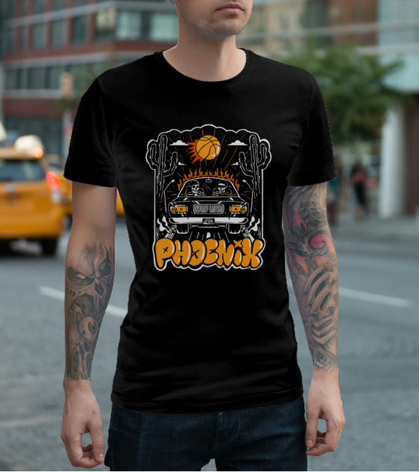 Phoenix Basketball Desert Drive Playoff Skeletons T-Shirt