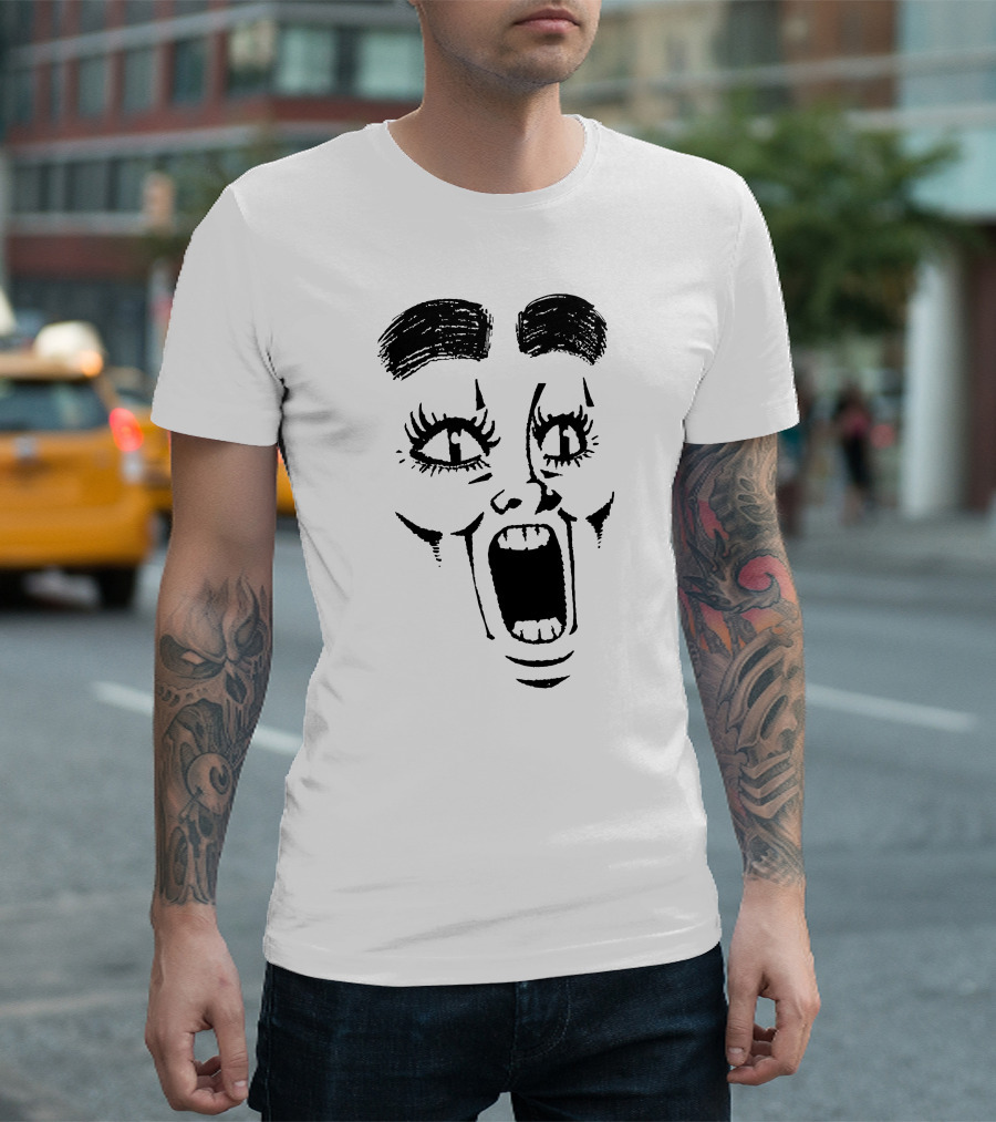 Represent Gasp Bold Expression Face T-Shirt