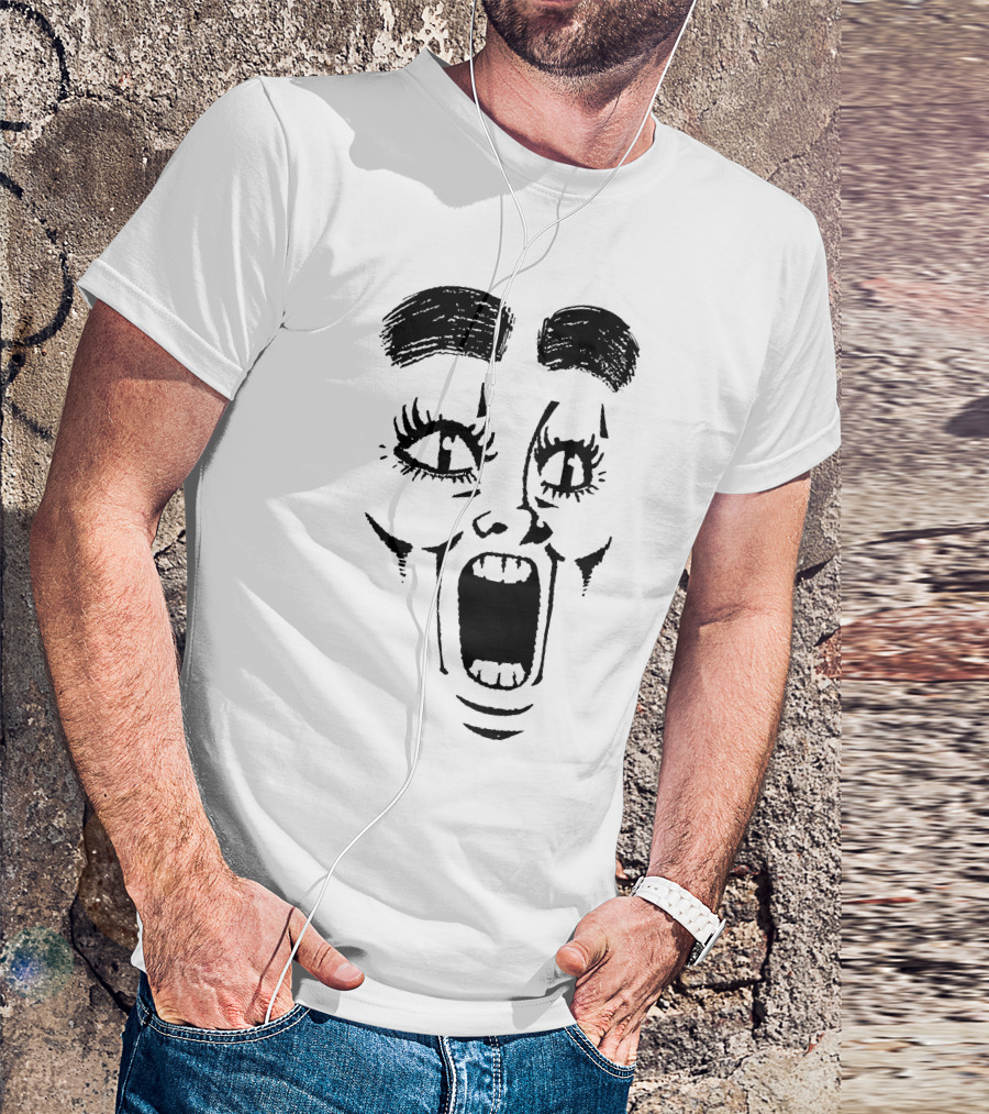 Represent Gasp Bold Expression Face T-Shirt