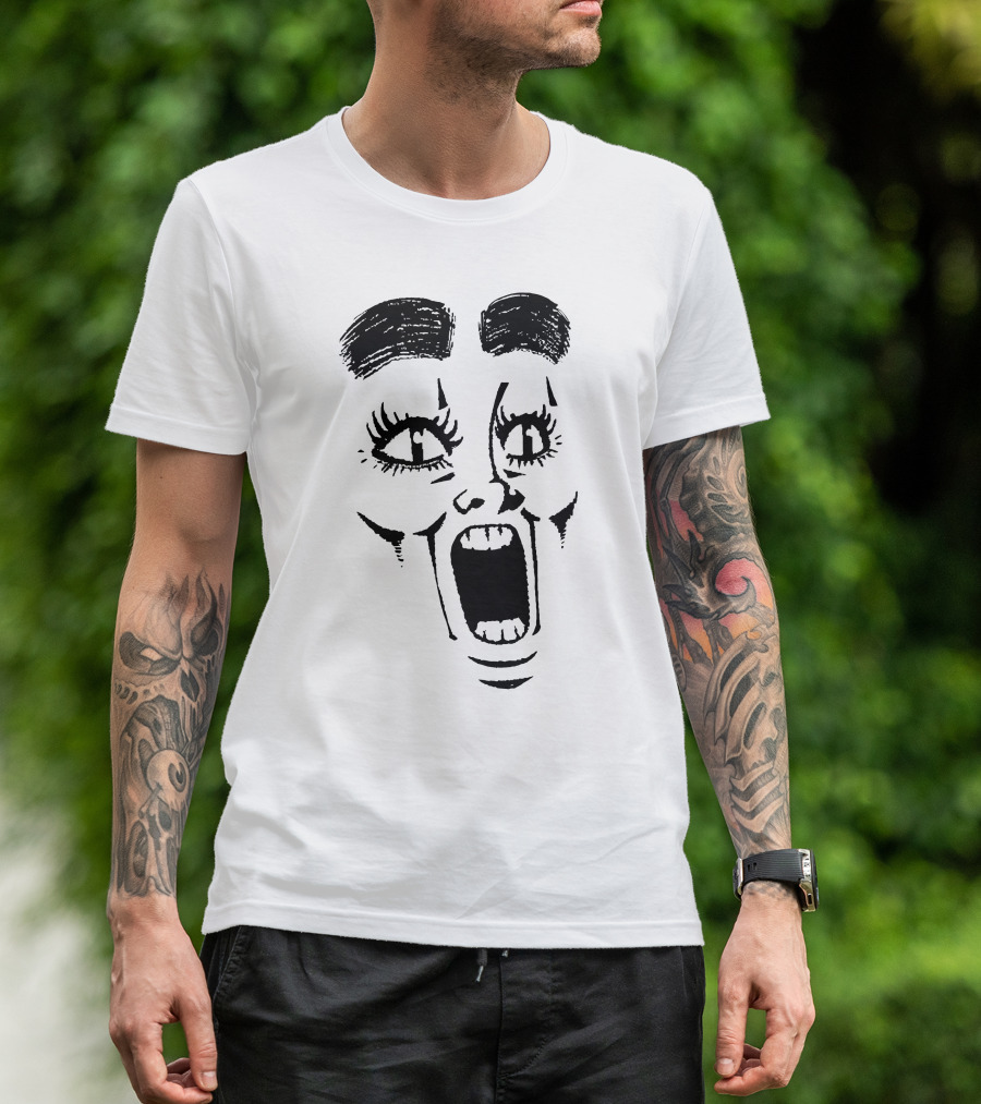 Represent Gasp Bold Expression Face T-Shirt