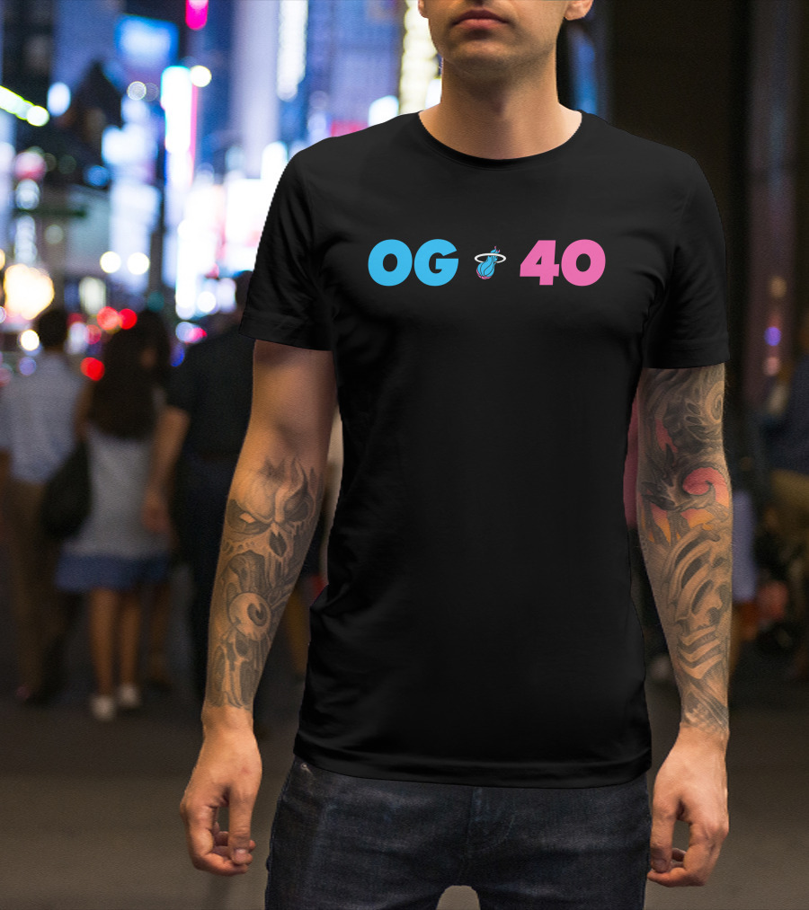 OG 40 Miami Heat Basketball T-Shirt