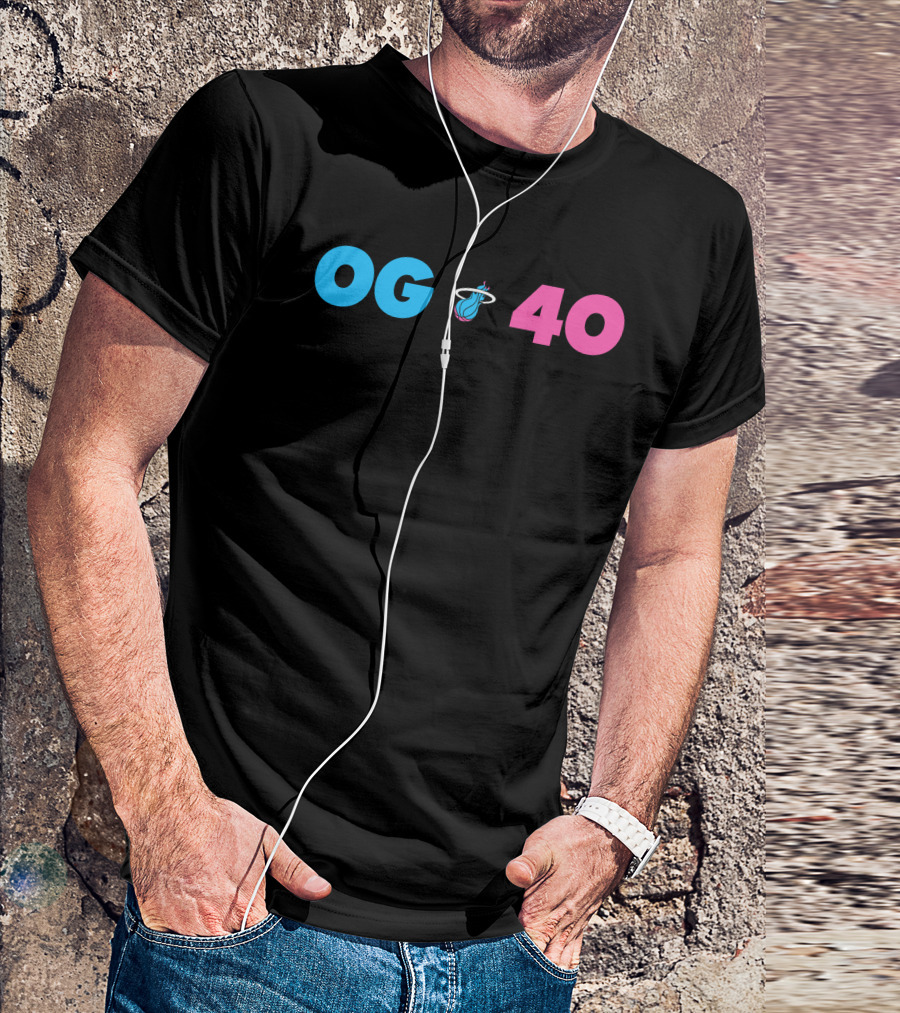 OG 40 Miami Heat Basketball T-Shirt