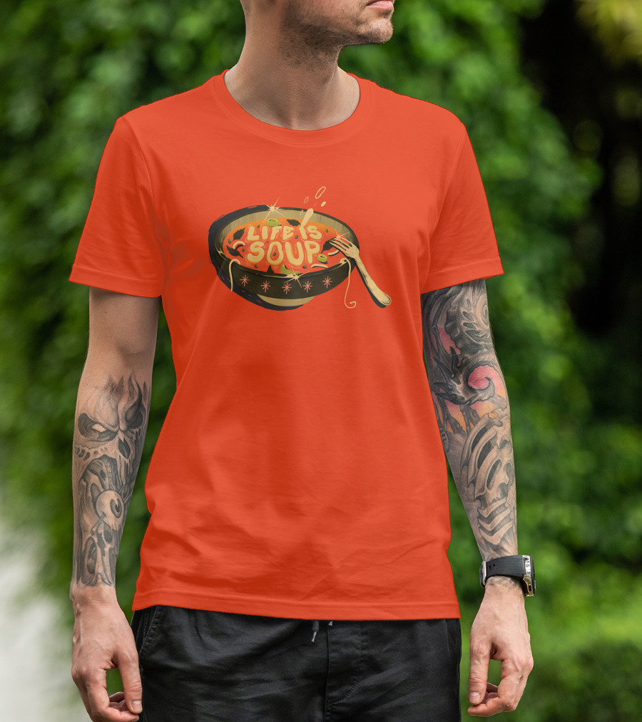 Galactixy Illustrations Life Is Soup Bowl T-Shirt