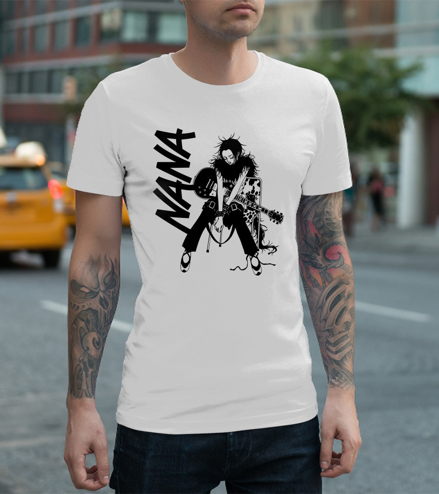 Nana Osaki with Electric Guitar T-Shirt