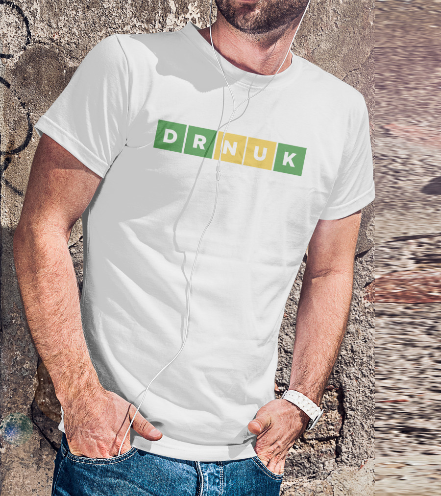 DRNUK Word Puzzle Green Yellow Blocks T-Shirt