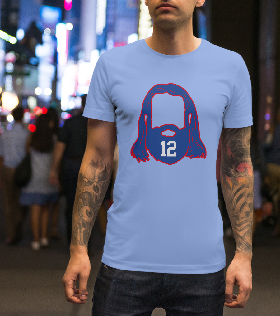 12 Blue Beard And Hair T-Shirt