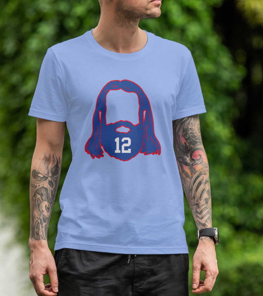 12 Blue Beard And Hair T-Shirt
