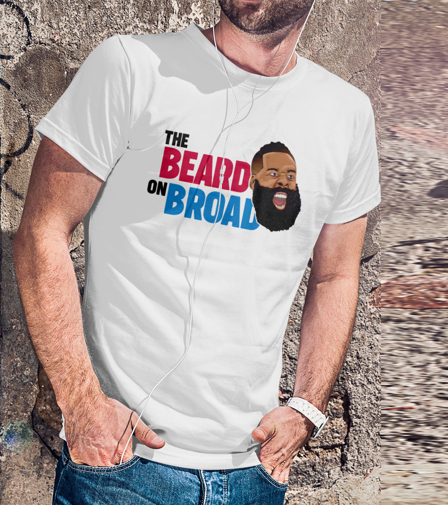 The Beard On Broad Basketball Icon Shouting T-Shirt