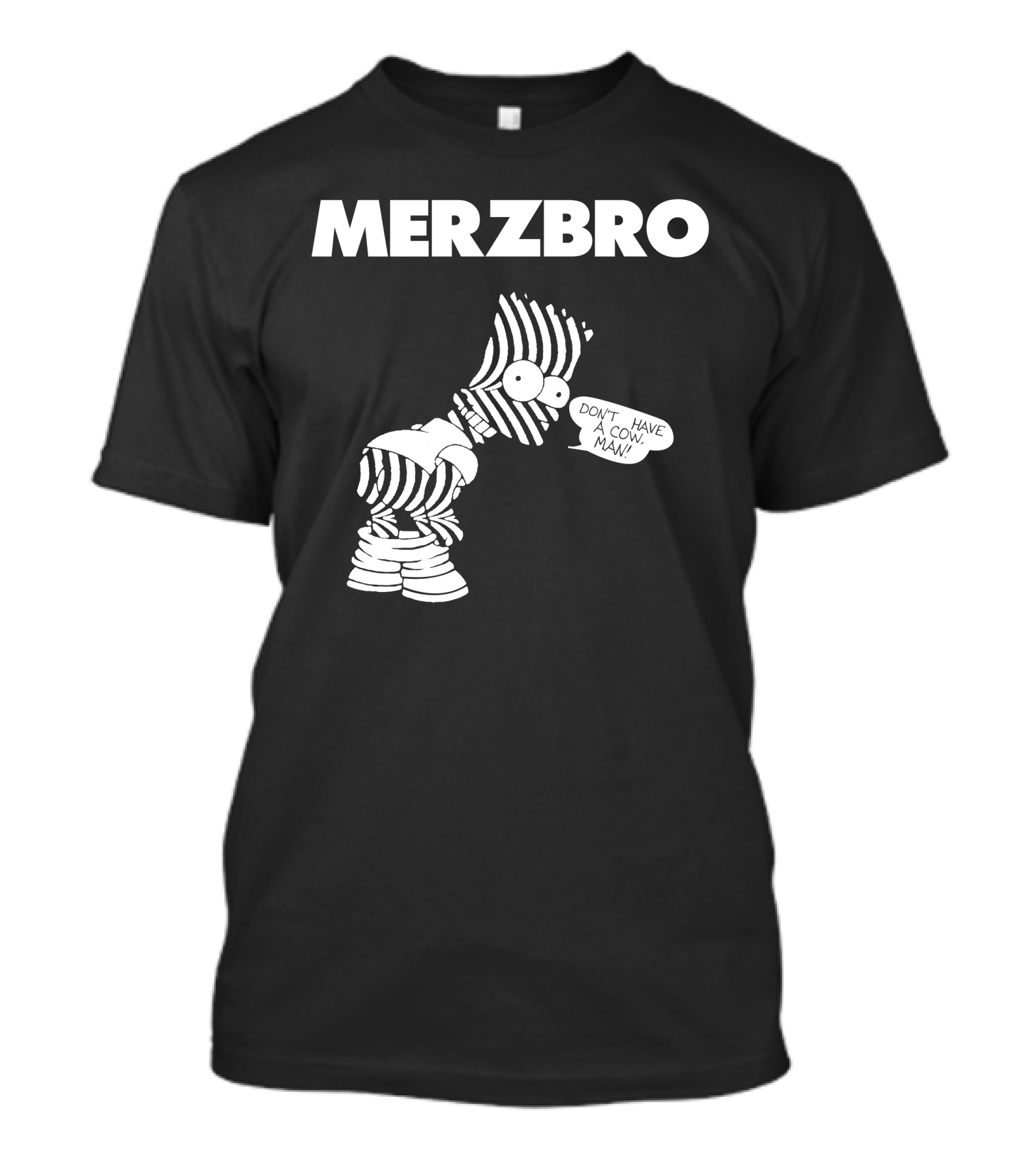 Merzbro Don't Have A Cow Man Bart Stripes T-Shirt