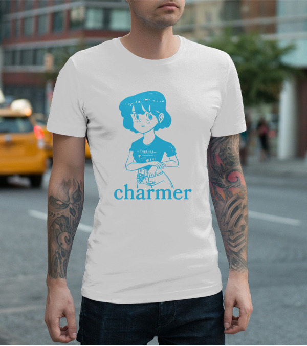 Charmer Merch Anime Girl Blue T-Shirt