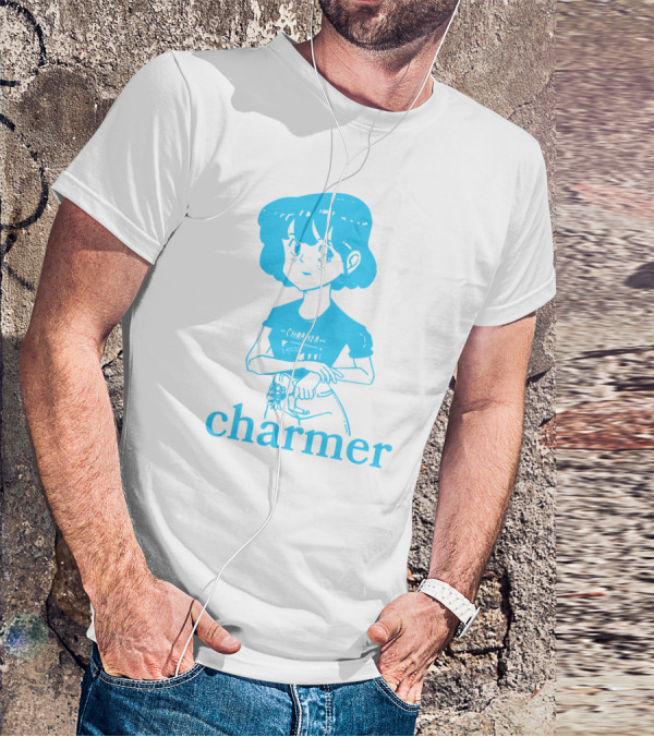 Charmer Merch Anime Girl Blue T-Shirt
