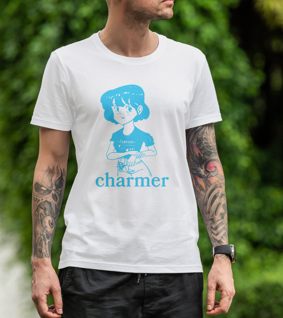 Charmer Merch Anime Girl Blue T-Shirt