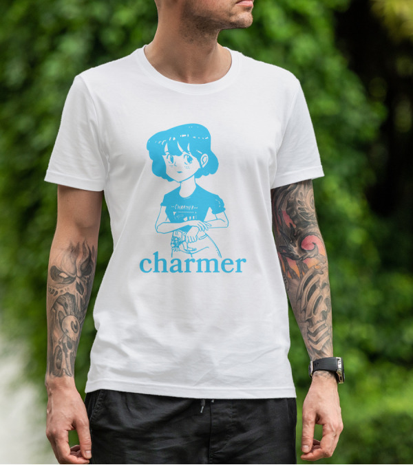 Charmer Merch Anime Girl Blue T-Shirt
