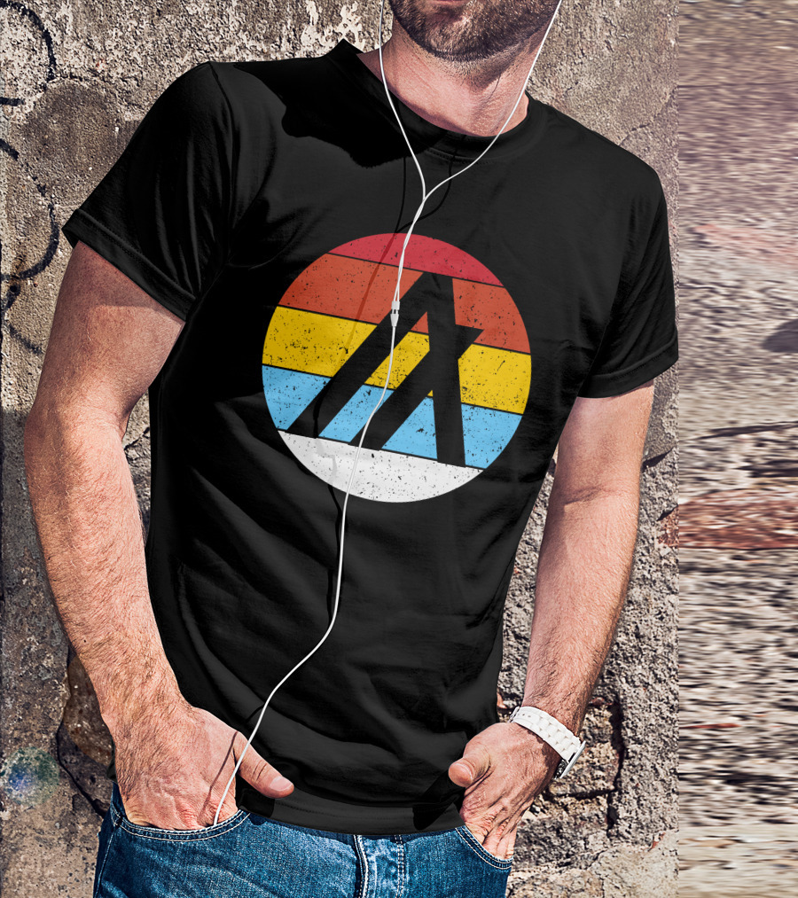 Algorand Crypto Retro Logo Striped Circle T-Shirt