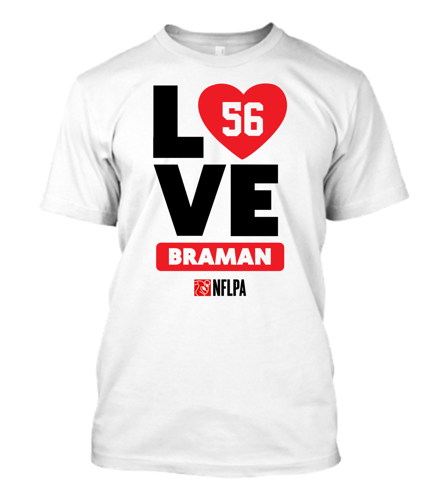 LOVE 56 BRAMAN NFLPA T-Shirt