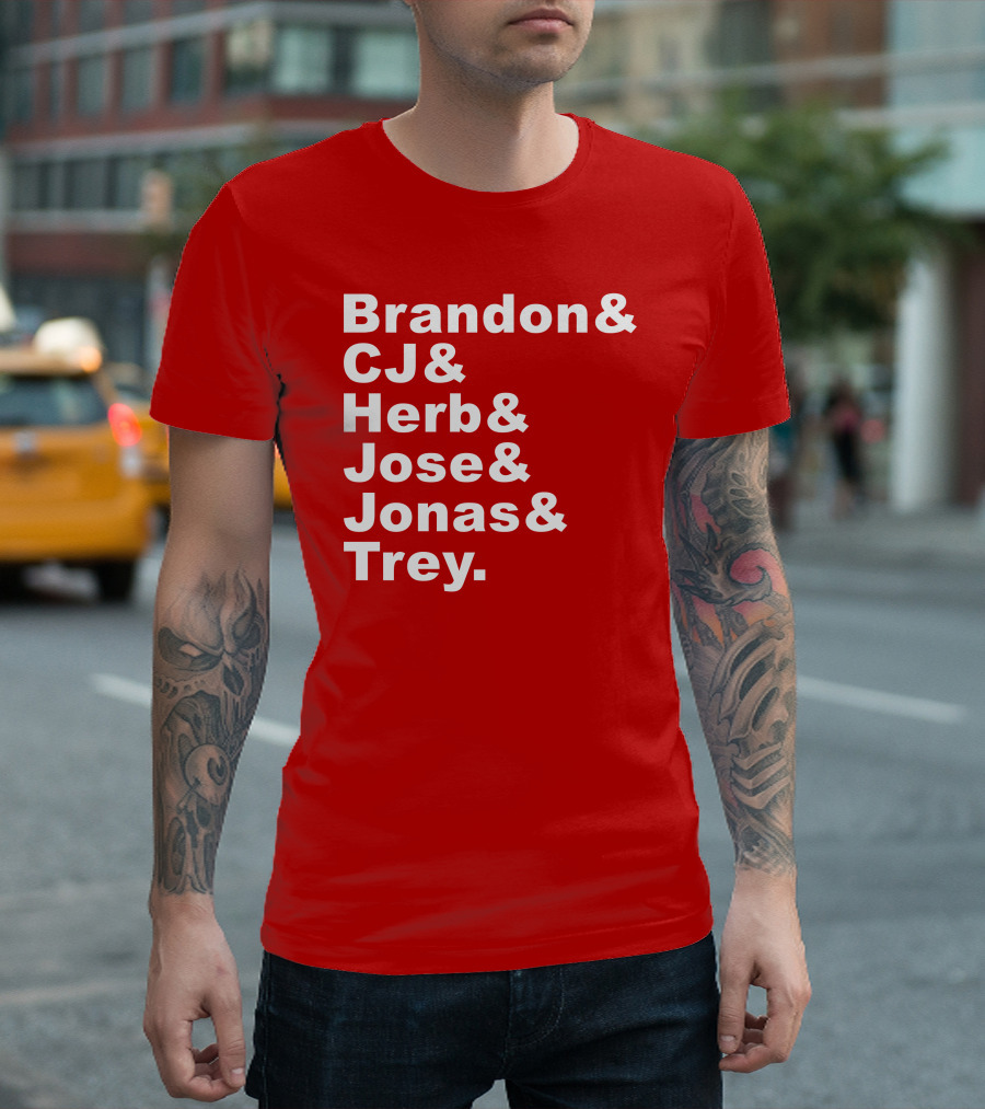 Brandon CJ Herb Jose Jonas Trey New Orleans Pelicans Fan T-Shirt