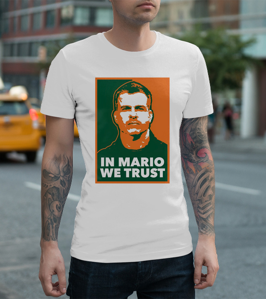 In Mario We Trust Retro Sports T-Shirt