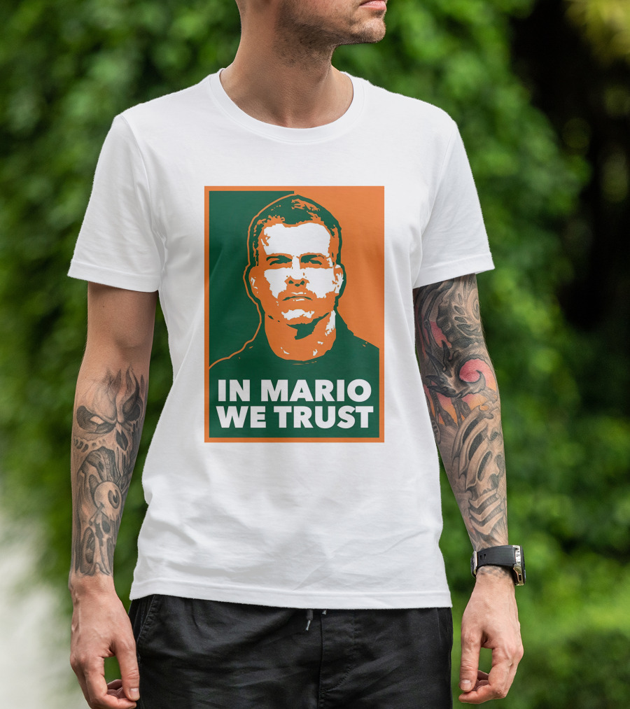 In Mario We Trust Retro Sports T-Shirt