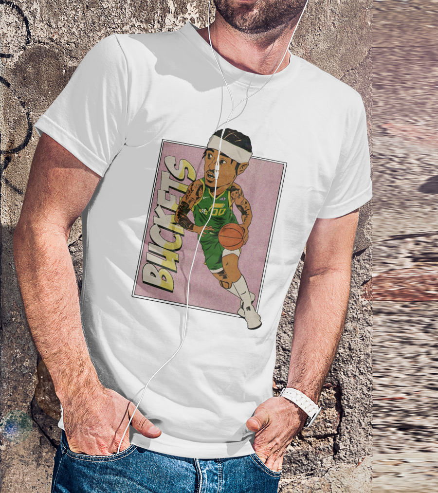 Jordan Clarkson Utah Jazz Buckets Basketball T-Shirt