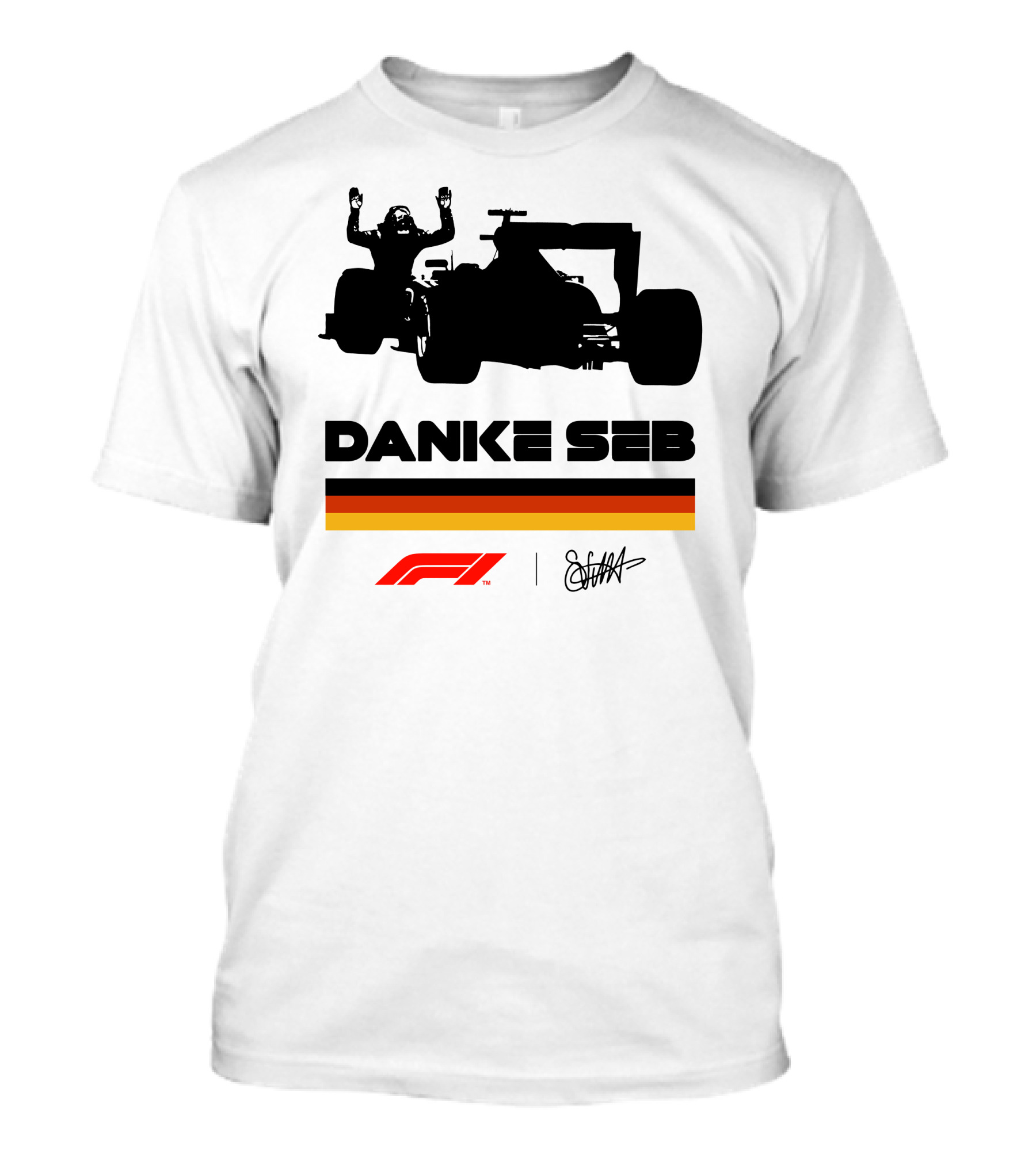 RunWithSeb Danke Seb F1 Formula One T-Shirt