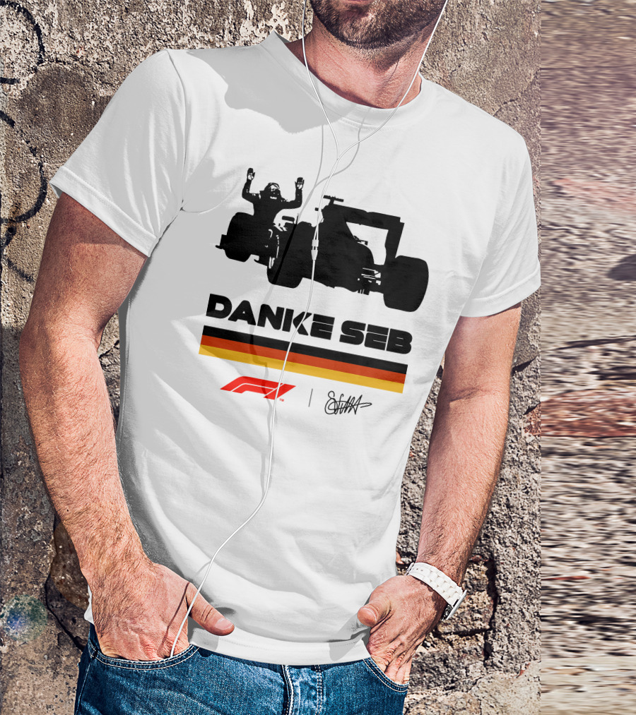 RunWithSeb Danke Seb F1 Formula One T-Shirt