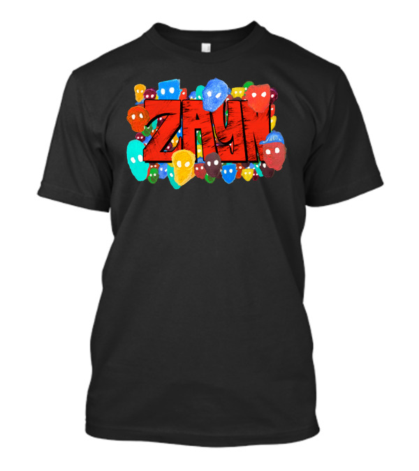 Zayn Colorful Faces Graphic Zayn Malik Store T-Shirt