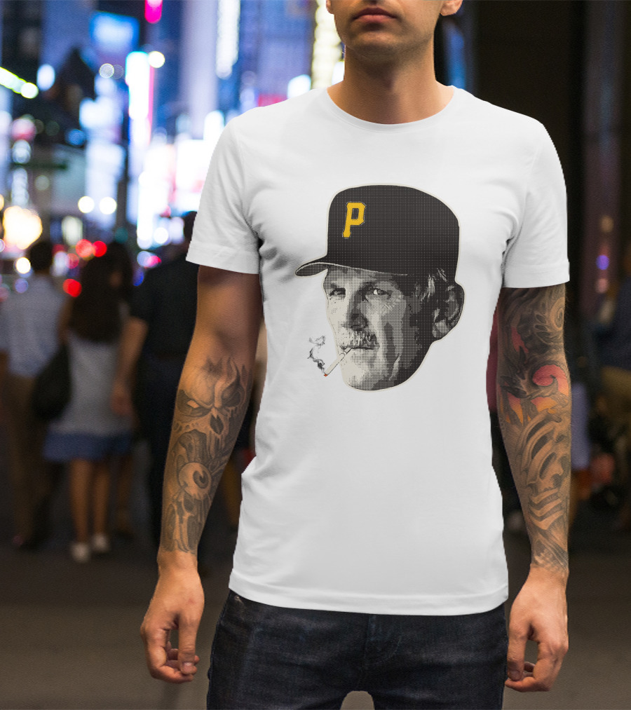 Jimmy Leyland Smoking Pittsburgh Baseball Hat With Cigarette T-Shirt