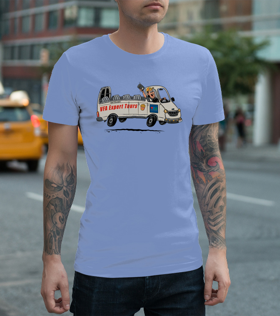 VFA Expert Tours Van Adventures with Smiling Driver T-Shirt