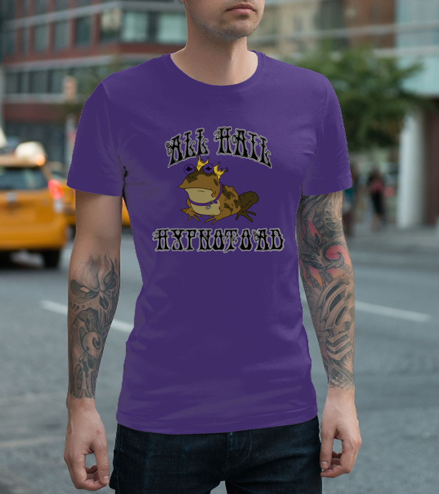 All Hail Hypnotoad Purple Crowned T-Shirt