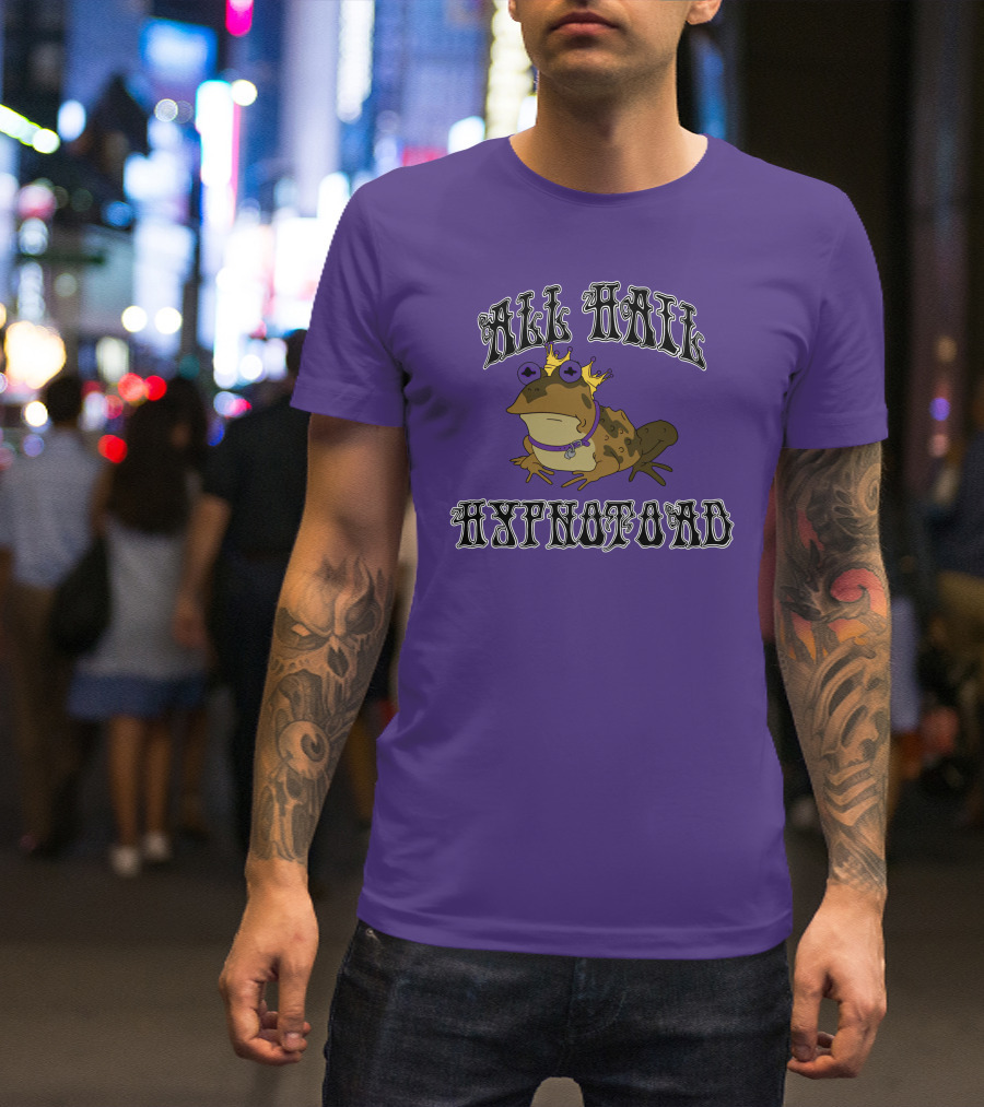All Hail Hypnotoad Purple Crowned T-Shirt