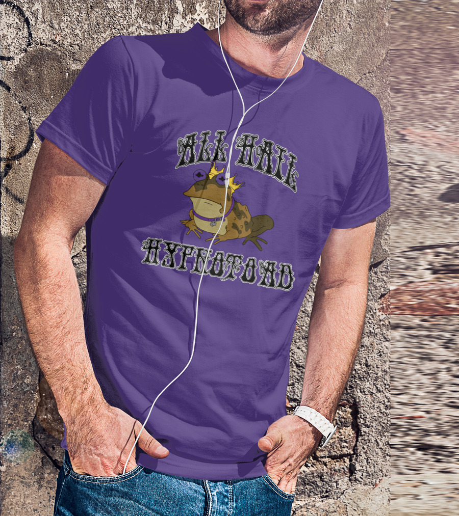 All Hail Hypnotoad Purple Crowned T-Shirt