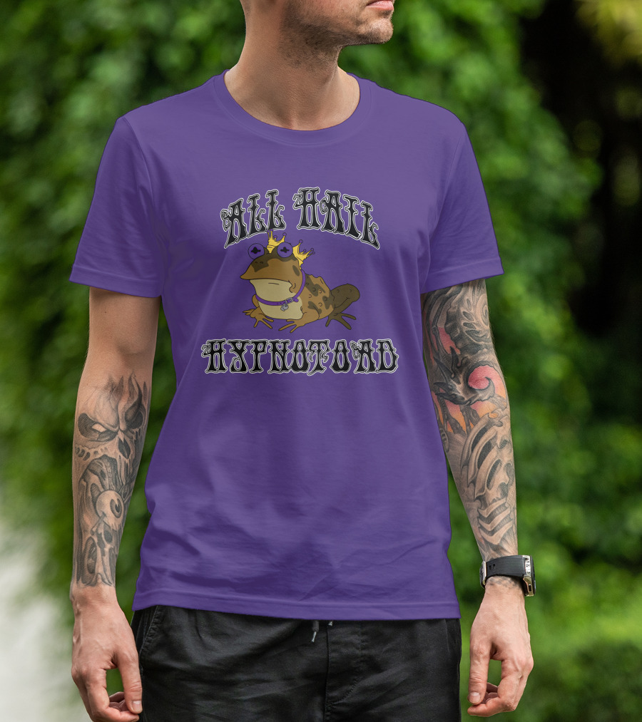All Hail Hypnotoad Purple Crowned T-Shirt