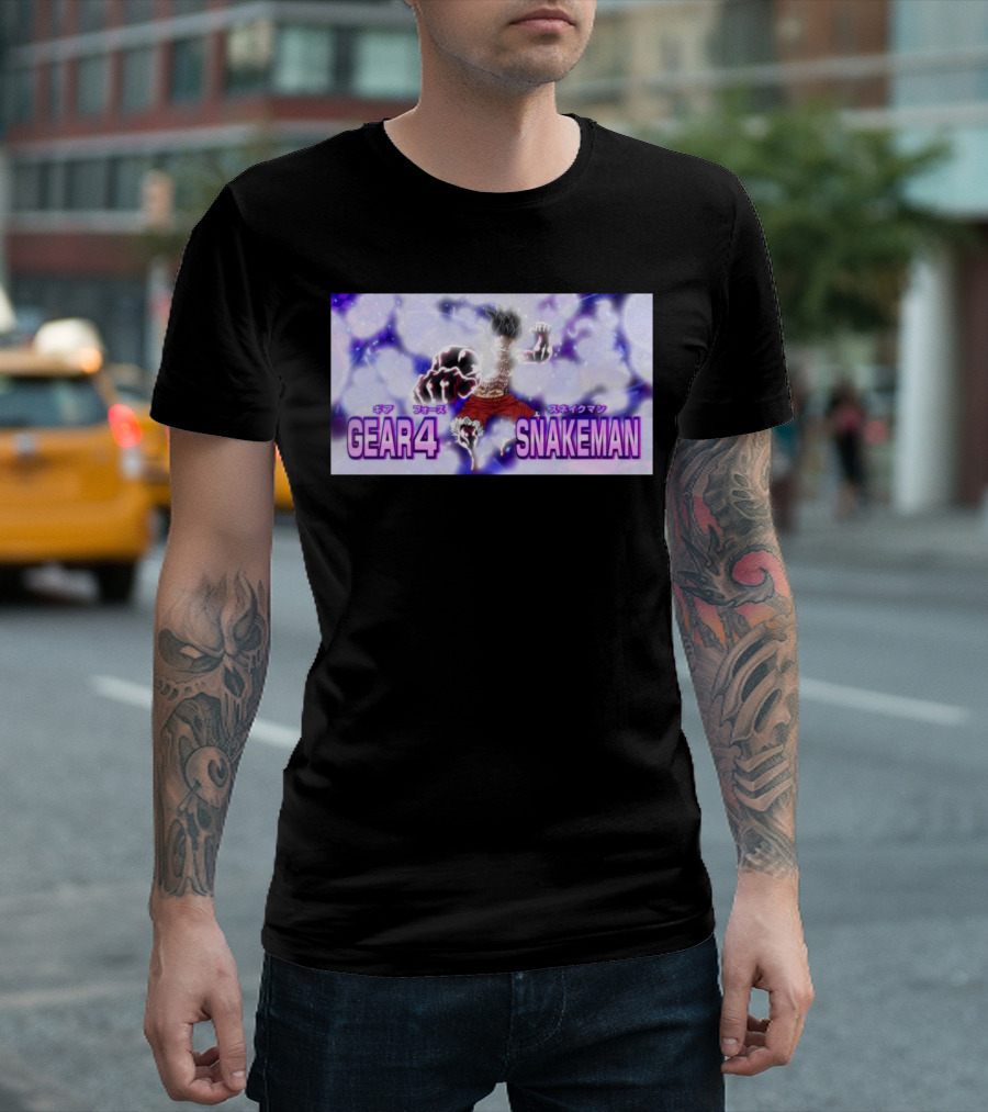 Gear 4 Snakeman Power Anime Character Luffy T-Shirt