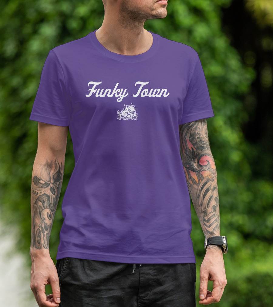 Funky Town TCU Horned Frogs Football Vintage Retro T-Shirt